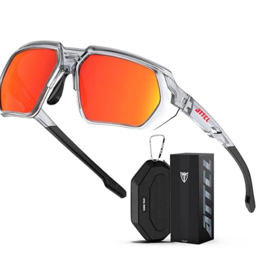 ATTCL Sports Polarized Sunglasses for Men: Womens UV400 Protection, Lightweight Wrap Around TR90 Frame for Fishing Golf