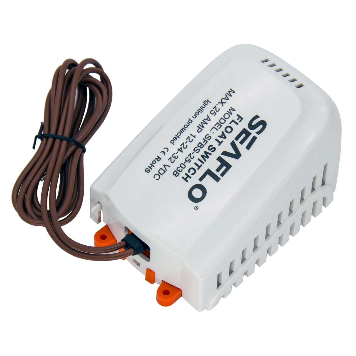Heavy Duty Bilge Pump Float Switch 12V-32V with Filter Housing for Marine Boats, RVs, and Industrial Use