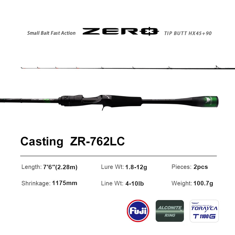 PURELURE ZERO Small Bait Light High Carbon Long Throwing Rod Rock Fishing Spinning Trout Rod BFS Fishing Casting UL Stream Bass