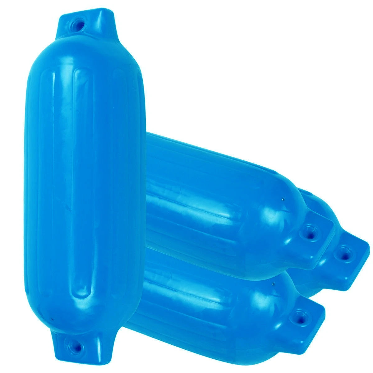 4PCS Ribbed Boat Fender 6.5"x23" Marine Dock Bumper Protector for Yacht Kayak Canoe