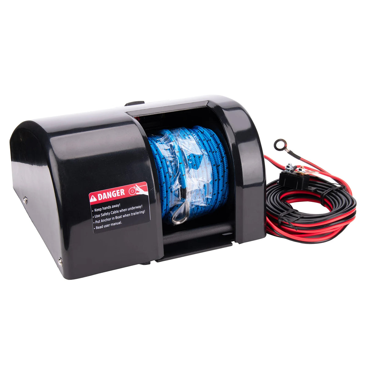 Electric Anchor Winch Saltwater Pontoon Boat Anchor Winch Wireless Remote Control Kit 25 LBS