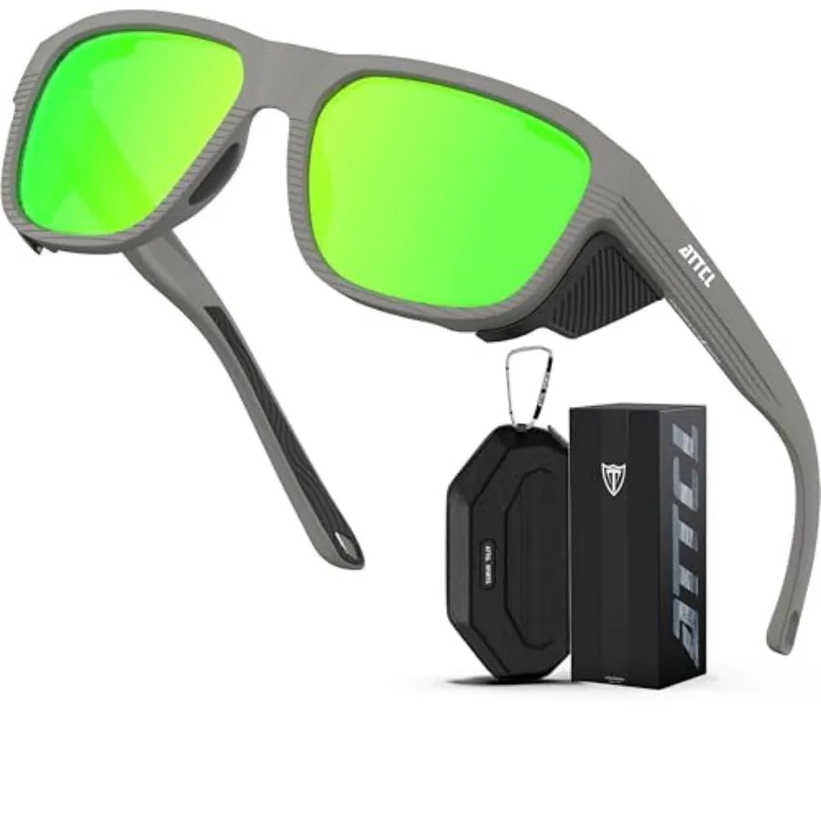 ATTCL Sports Polarized Sunglasses for Men: Womens Lightweight Wrap Around TR90 Frame UV Protection for Fishing Golf Driving