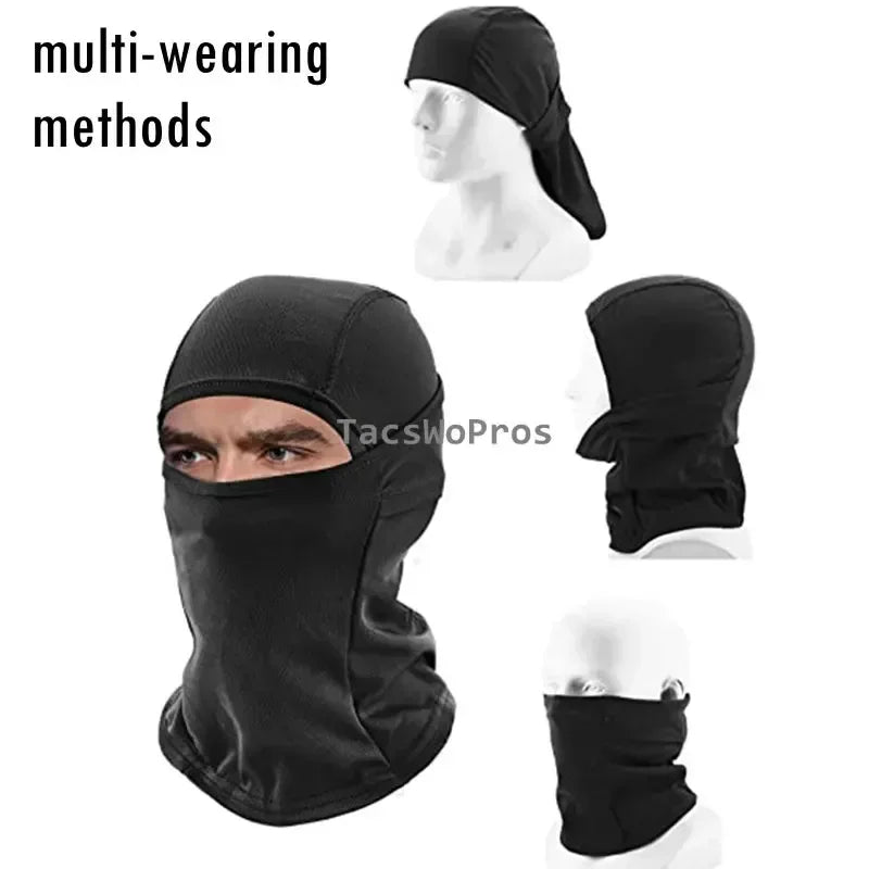 Tactical Camouflage Balaclava Full Face Mask Outdoor Hunting Bicycle Cycling Bandana Neck Gaiter Combat Airsoft Cap