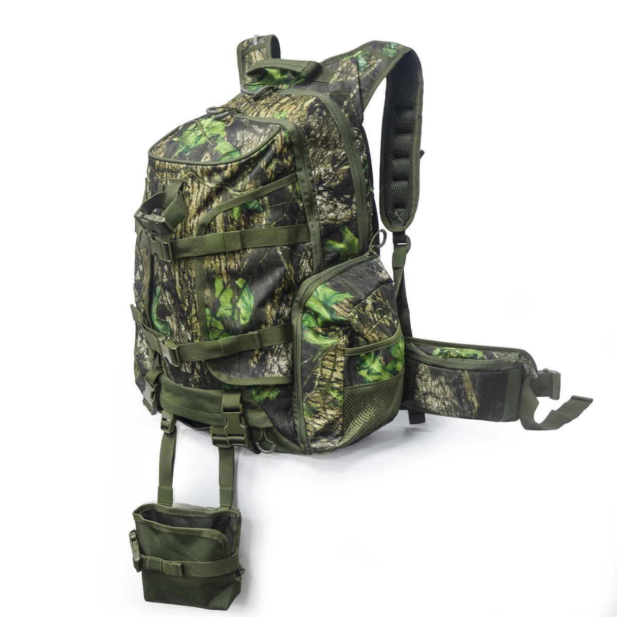 WESTTUNE Hunting Backpack Outdoor Hunting Pack with Rifle Holder Waterproof Camping Strategic Backpack for Bow Gun Carry System