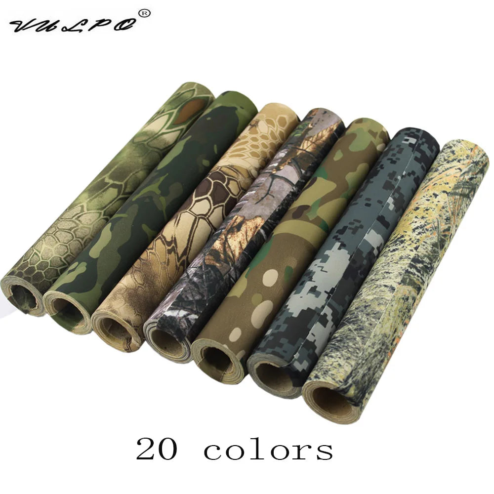 VULPO 20cm X 150cm Tactical Elastic Self Adhesive Camouflage Tape Multifunctional Camouflage Cloth Hunting Accessories