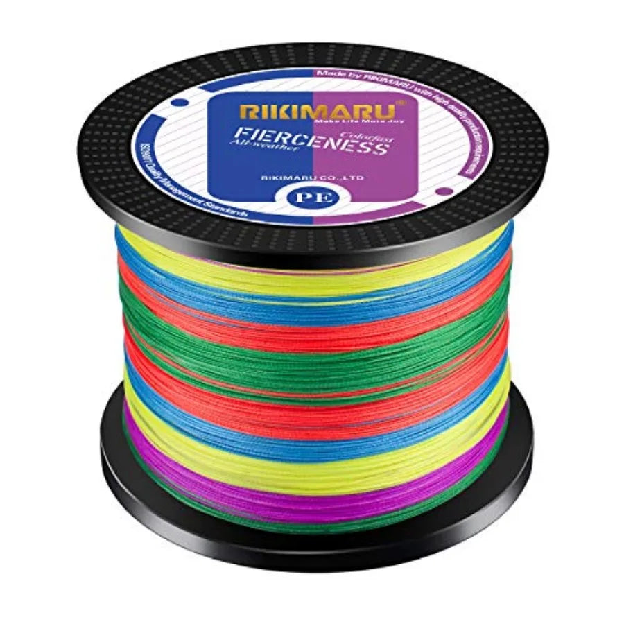 Braided Fishing Line Abrasion Resistant Superline Zero StretchandLow Memory Extra Thin Diameter 327-1094 Yds, 4-180LB
