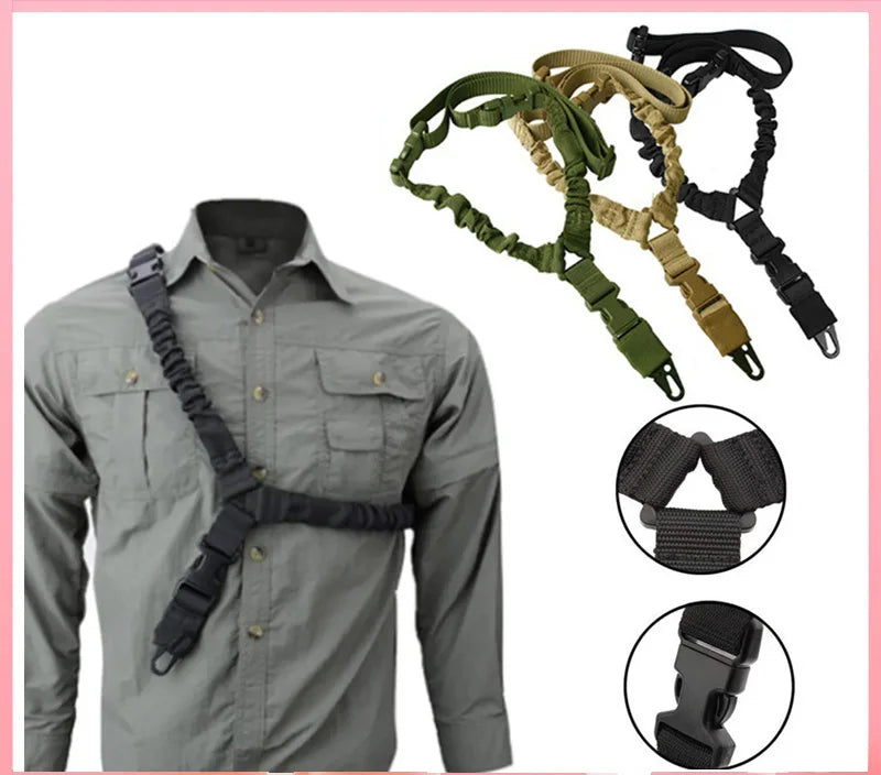 ZK20 Shot Gun Belt Hunting Accessories Tactical 2 Point Sling Shoulder Strap Rifle Rope Belt Airsoft Gun Camera Safety Rope