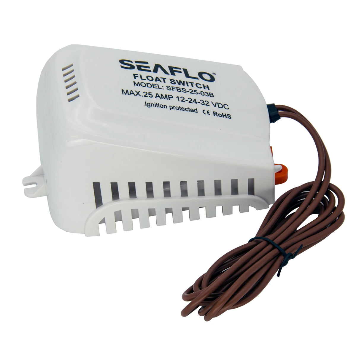 Heavy Duty Bilge Pump Float Switch 12V-32V with Filter Housing for Marine Boats, RVs, and Industrial Use