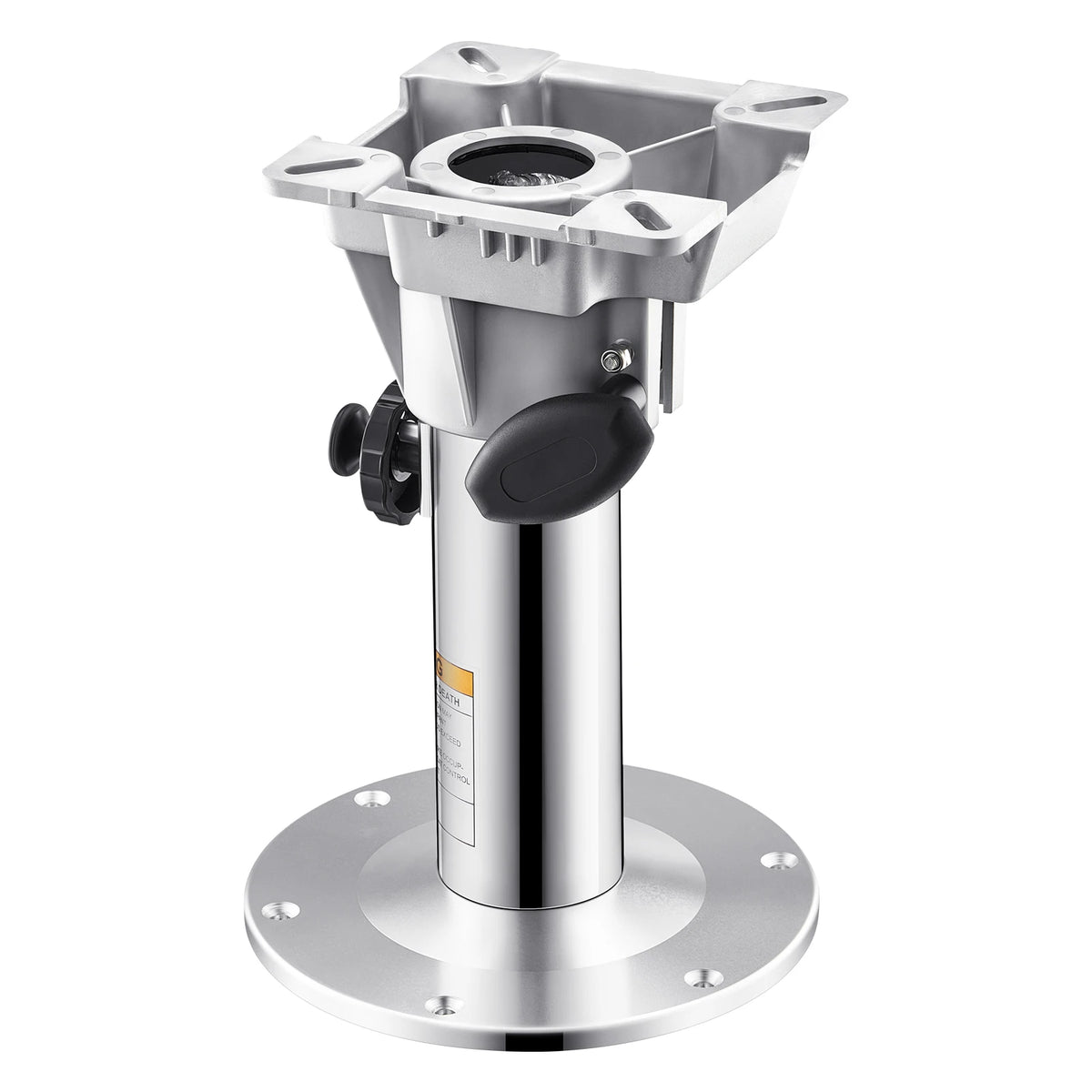 SucceBuy Boat Seat Pedestal, Aluminum Alloy Boat Chair Base with Lockin Design, Waterproof&Rustproof Fit for Fishing and Boating