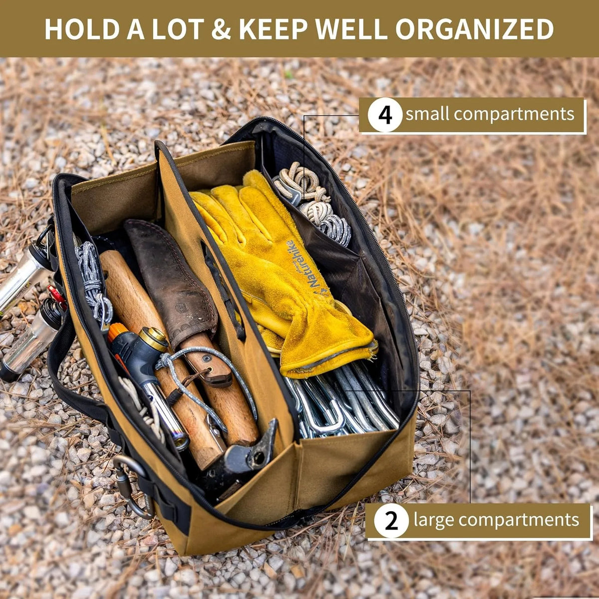 Naturehike Camping Tool Bag Large Capacity Folding Multifunctional Tool Storage Bag OutdoorWork Accessoires Tool Box