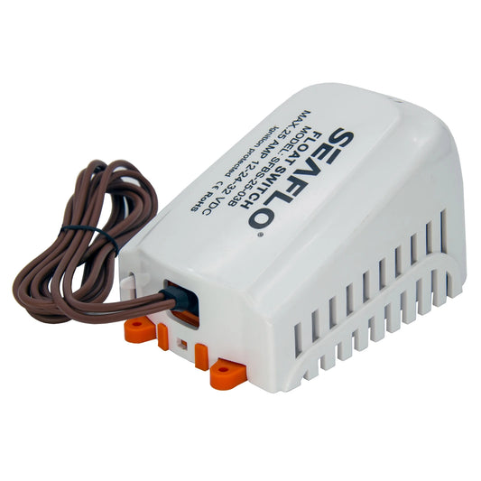 Heavy Duty Bilge Pump Float Switch 12V-32V with Filter Housing for Marine Boats, RVs, and Industrial Use