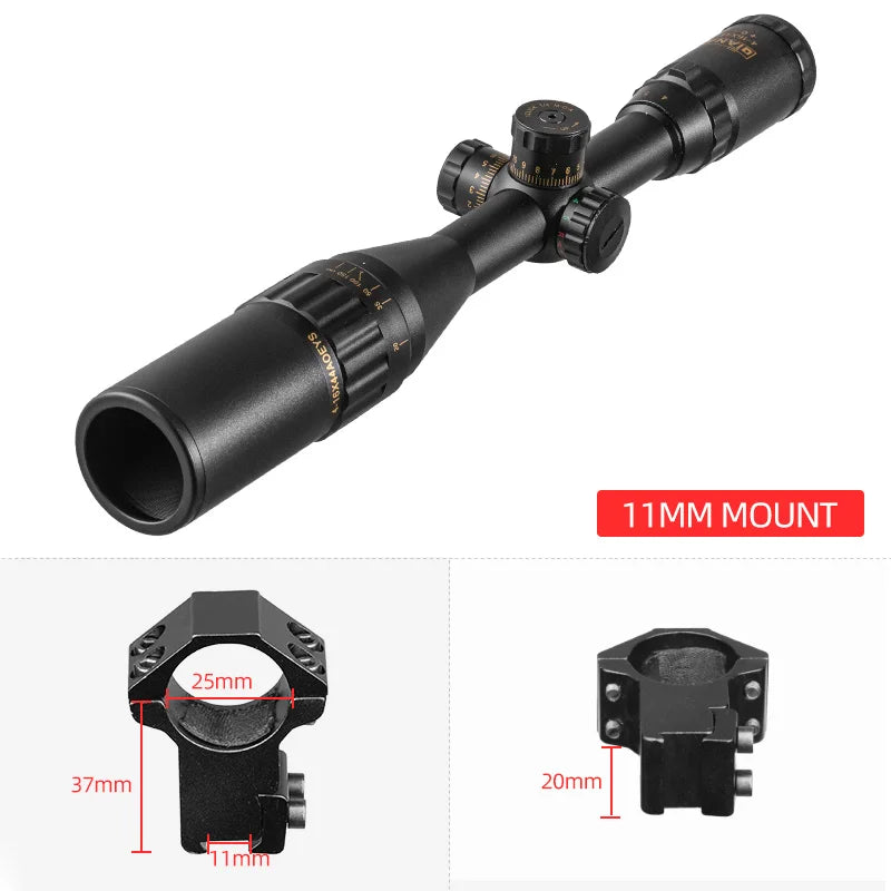 DIANA 4-16x44 Tactical Scope Optic Sight Green Red Illuminated Hunting Scopes Sight