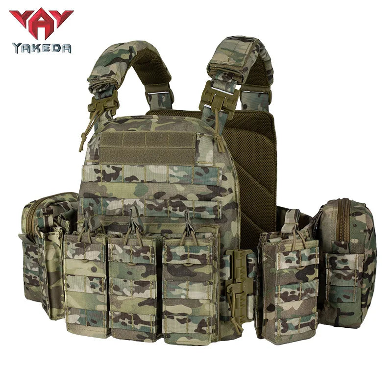 YAKEDA   Quick disassembly training vest, detachable and expandable, comfortable, breathable, wear-resistant and tear resistant