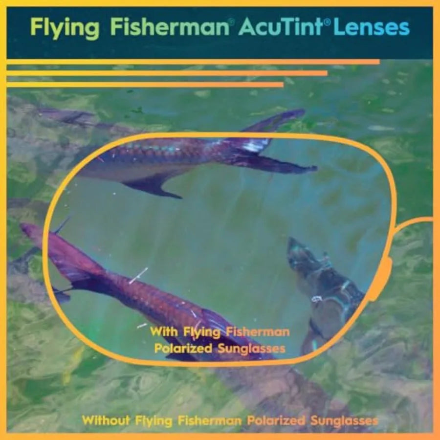 Flying Fisherman Fowey Polarized Sunglasses with AcuTint UV Blocker for Fishing and Outdoor Sports
