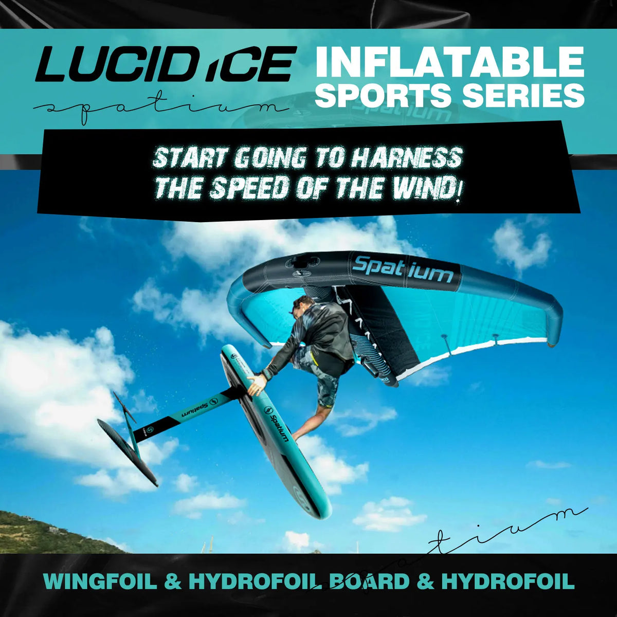 Inflatable Hydrofoil Board Foil Surfboard Inflatable Wing Foil Board Inflatable Surf Wing Foil Wing Kite Wind Wingfoil Set