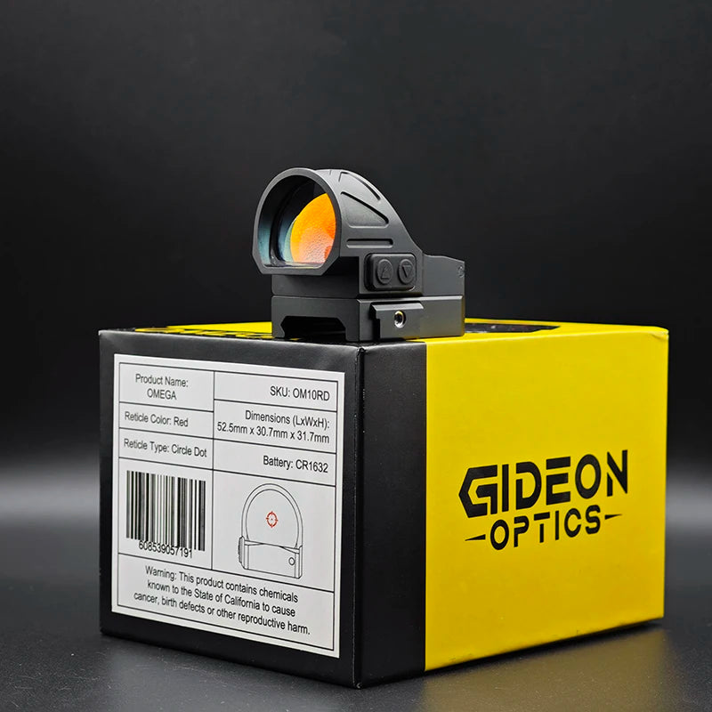 Gideon Optics Omega Green Circle Dot Sight for Pistol Tactical Hunting Precision