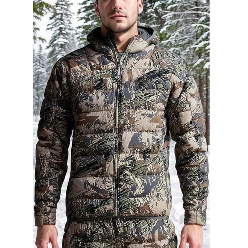 Men's Kelvin Light Down Jacket Winter Camouflage Fishing Hunting Suit