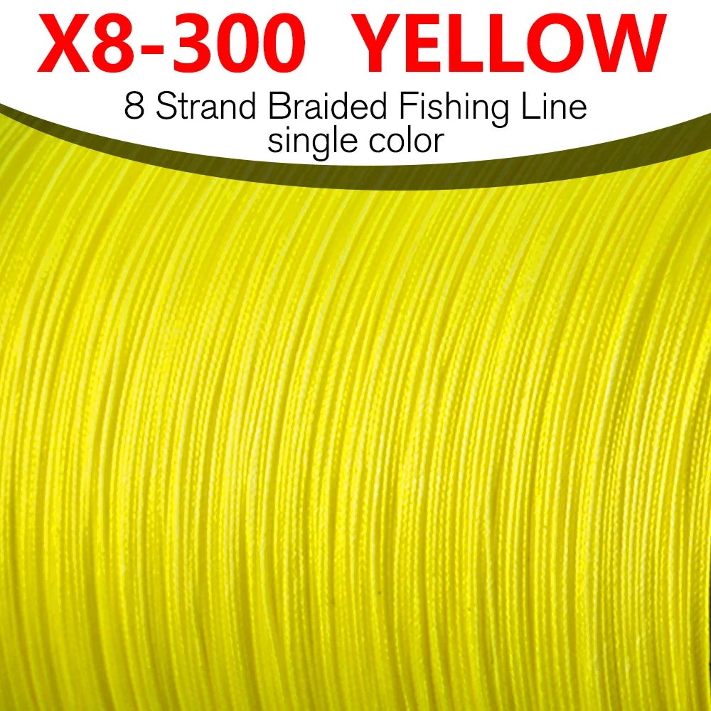 BAKAWA 300M 8-Strand Braided PE Fishing Line High Sensitivity Super Strong Saltwater Carp Fishing Line Good Power Long Casting