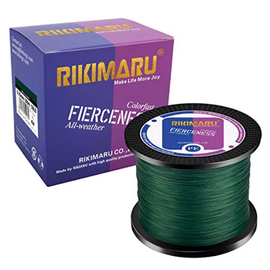 Braided Fishing Line Abrasion Resistant Superline Zero StretchandLow Memory Extra Thin Diameter 327-1094 Yds, 4-180LB