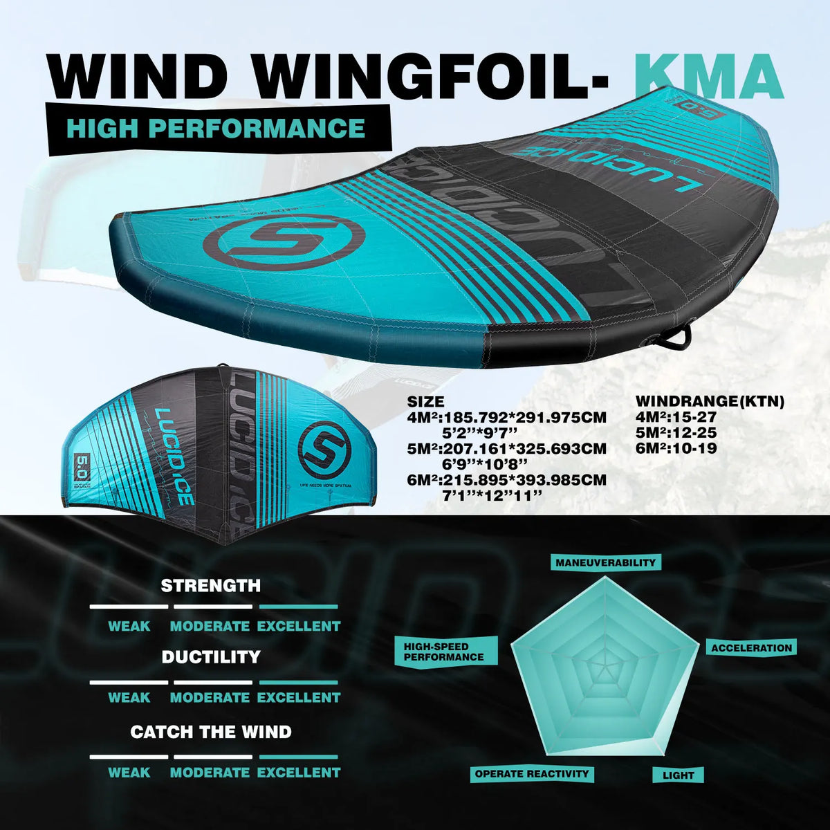 Inflatable Hydrofoil Board Foil Surfboard Inflatable Wing Foil Board Inflatable Surf Wing Foil Wing Kite Wind Wingfoil Set