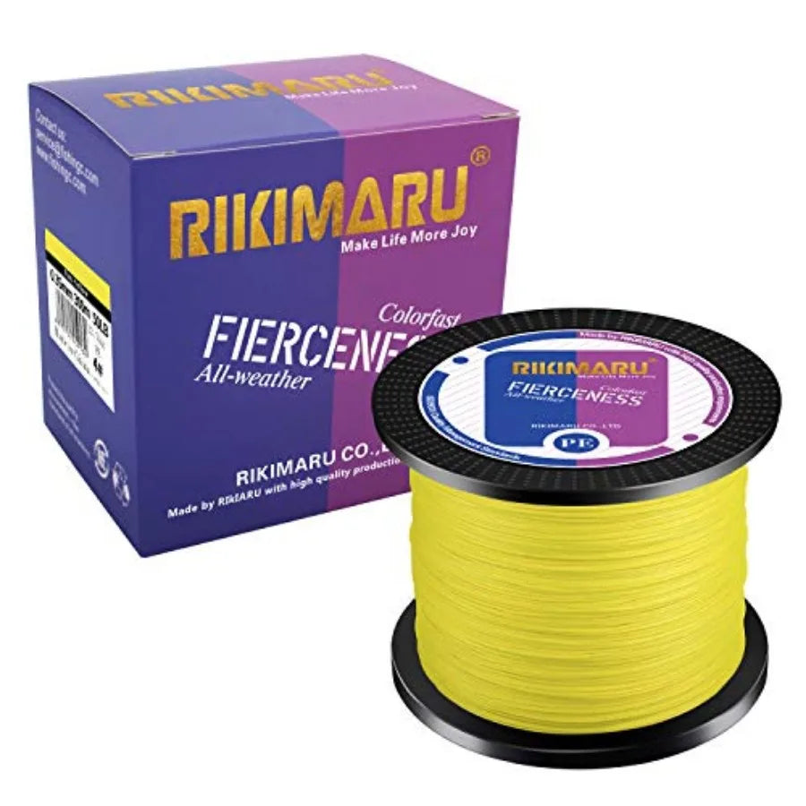 Braided Fishing Line Abrasion Resistant Superline Zero StretchandLow Memory Extra Thin Diameter 327-1094 Yds, 4-180LB