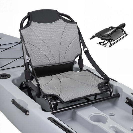 SucceBuy Kayak Seat 1 Pack with Adjustable Back Support Adjustable Straps Aluminum Alloy Frame  for Sit-on-Top Fishing Canoes