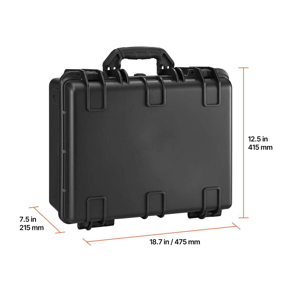 SucceBuy Hard Pistol Case Hard Gun Case with XPE Foam Lining Waterproof Pistol Box with Customizable Interior for Gun Lenses