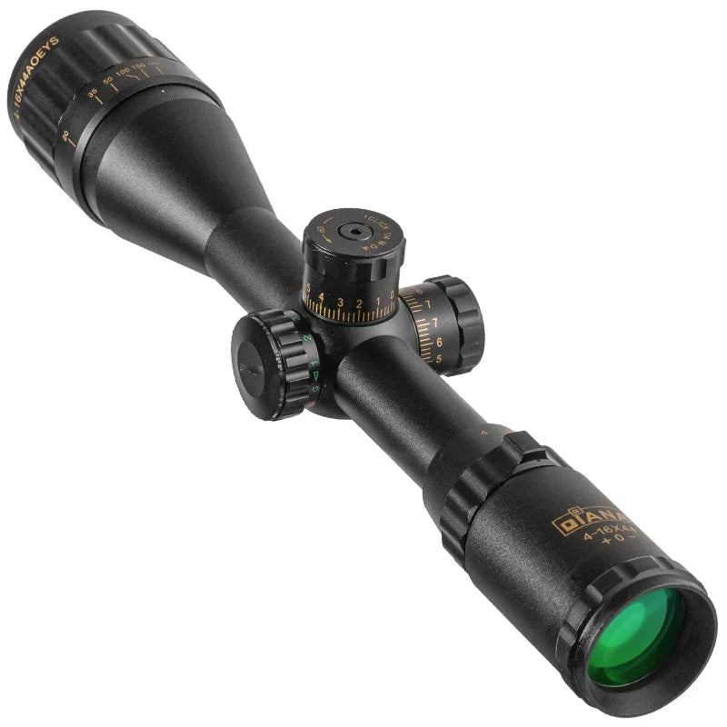 DIANA 4-16x44 Tactical Scope Optic Sight Green Red Illuminated Hunting Scopes Sight