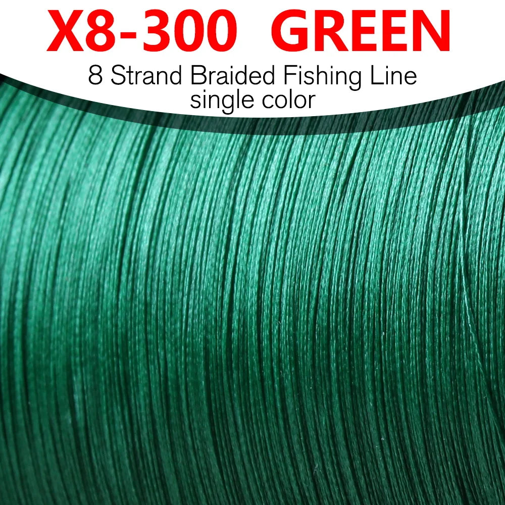 BAKAWA 300M 8-Strand Braided PE Fishing Line High Sensitivity Super Strong Saltwater Carp Fishing Line Good Power Long Casting