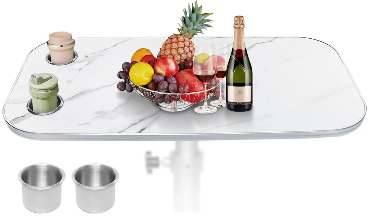 HWHONGRV Removable Boat Table 34X18 inch & Boat Table Pedestal Set 17.8‑27.2 Inch Height Range （Fast & Free Shipping）