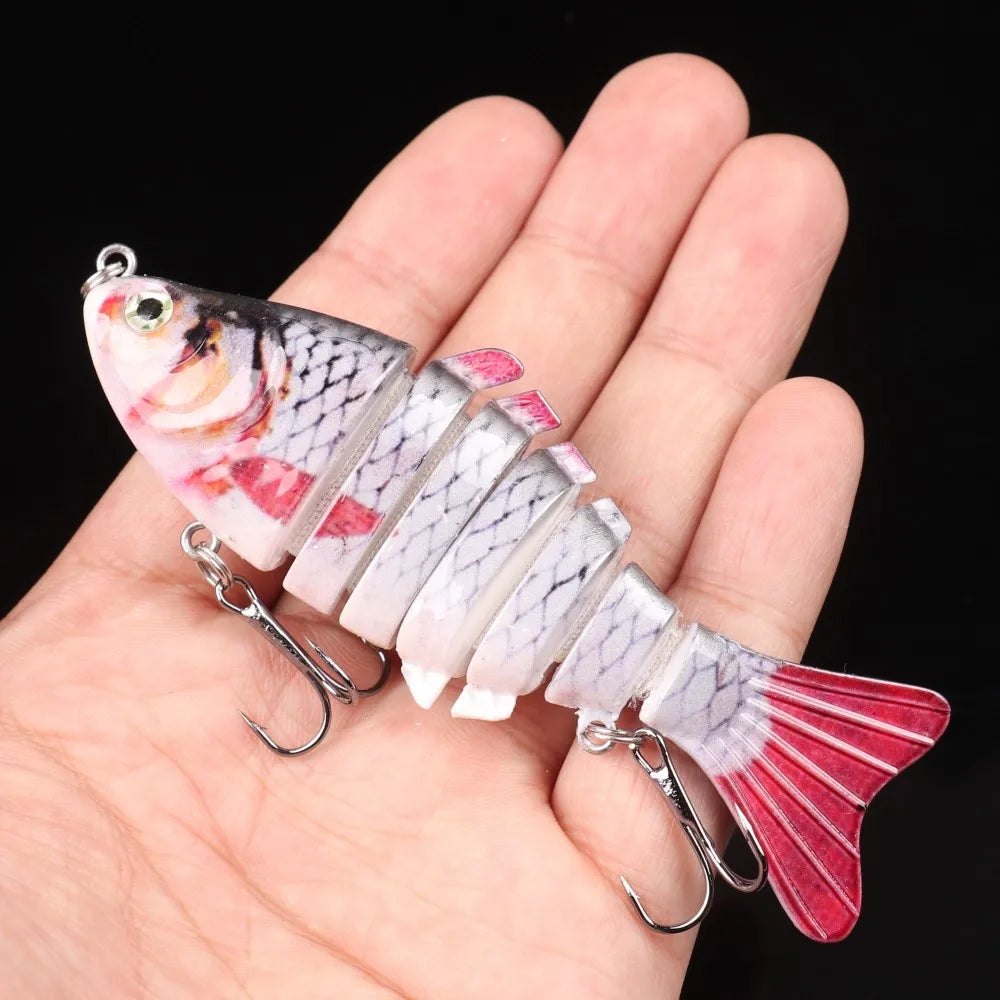 5pcs Multi-Joint Fishing Lure Set Artificial Fish Bionic Swimbait with Box