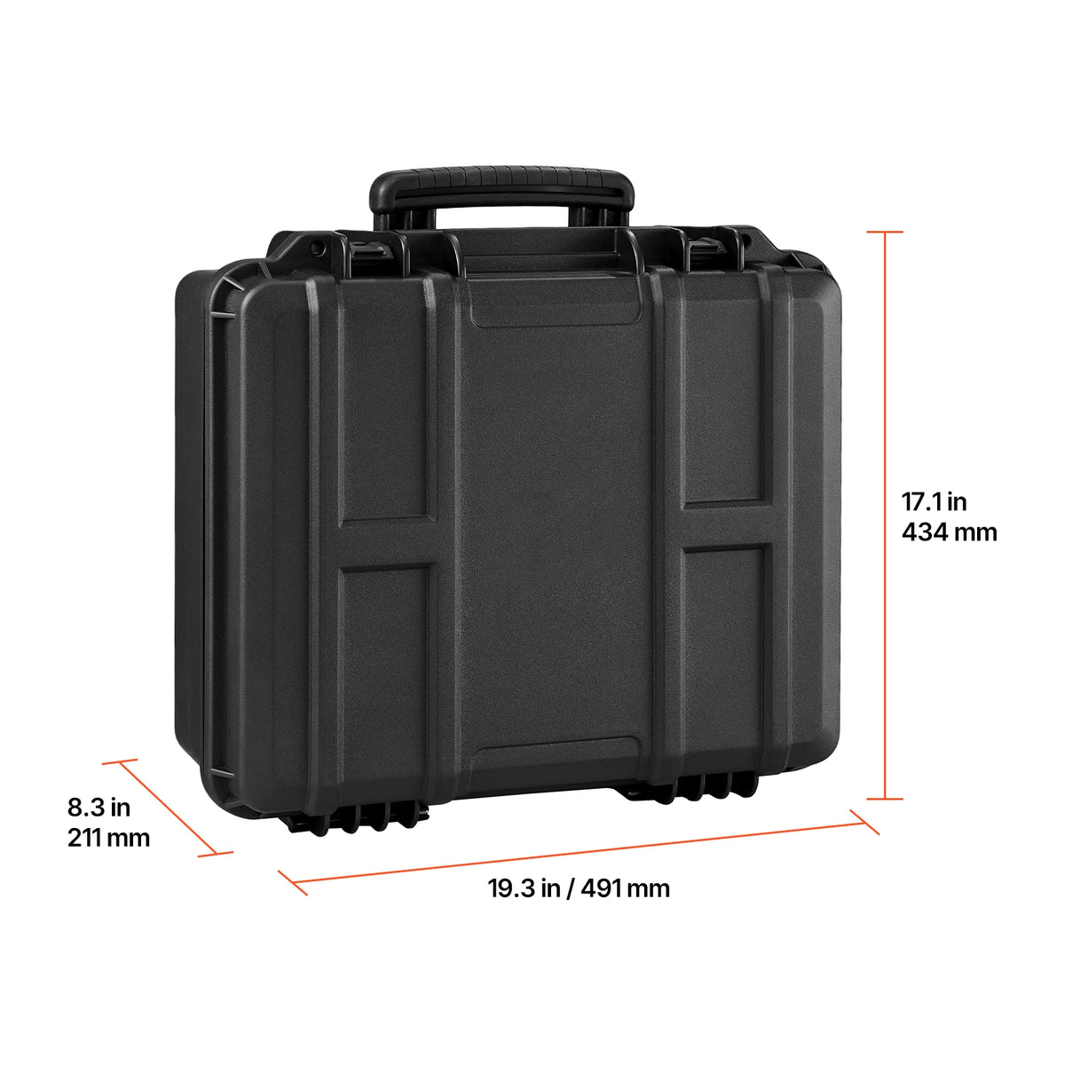 SucceBuy Hard Pistol Case Hard Gun Case with XPE Foam Lining Waterproof Pistol Box with Customizable Interior for Gun Lenses