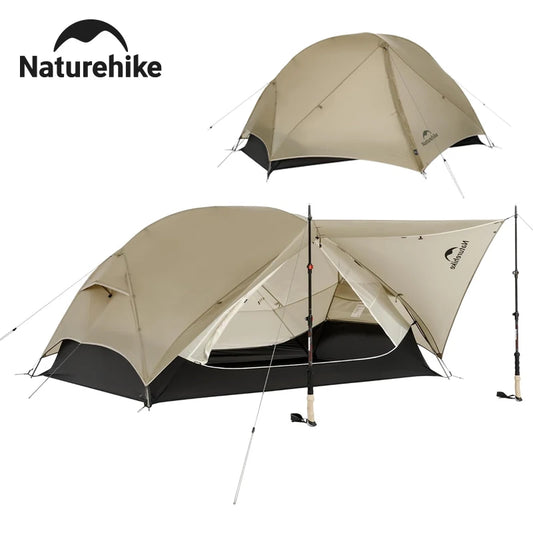 Naturehike Mongar UL Tent 2 Person 3 Season Camping Tent 15D Waterproof Ultralight Backpacking Tent for Hiking Cycling