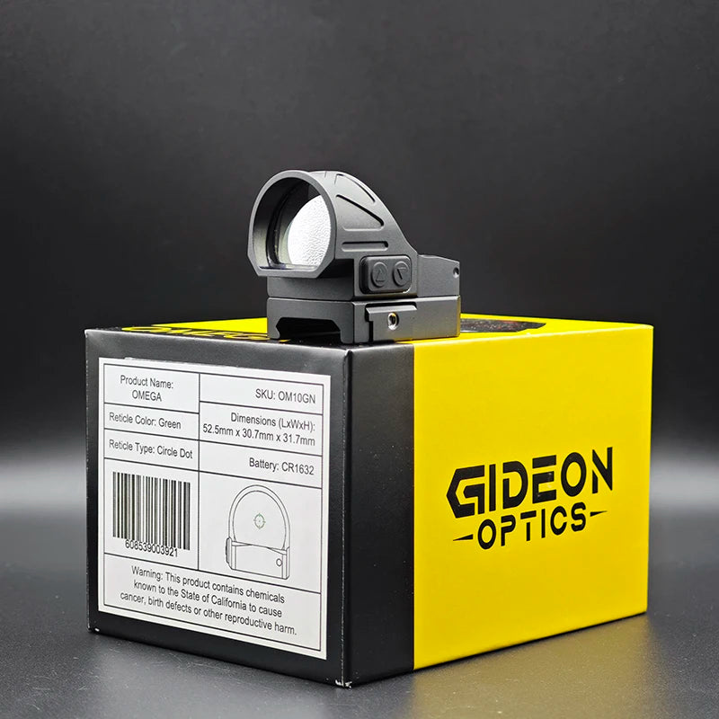 Gideon Optics Omega Green Circle Dot Sight for Pistol Tactical Hunting Precision