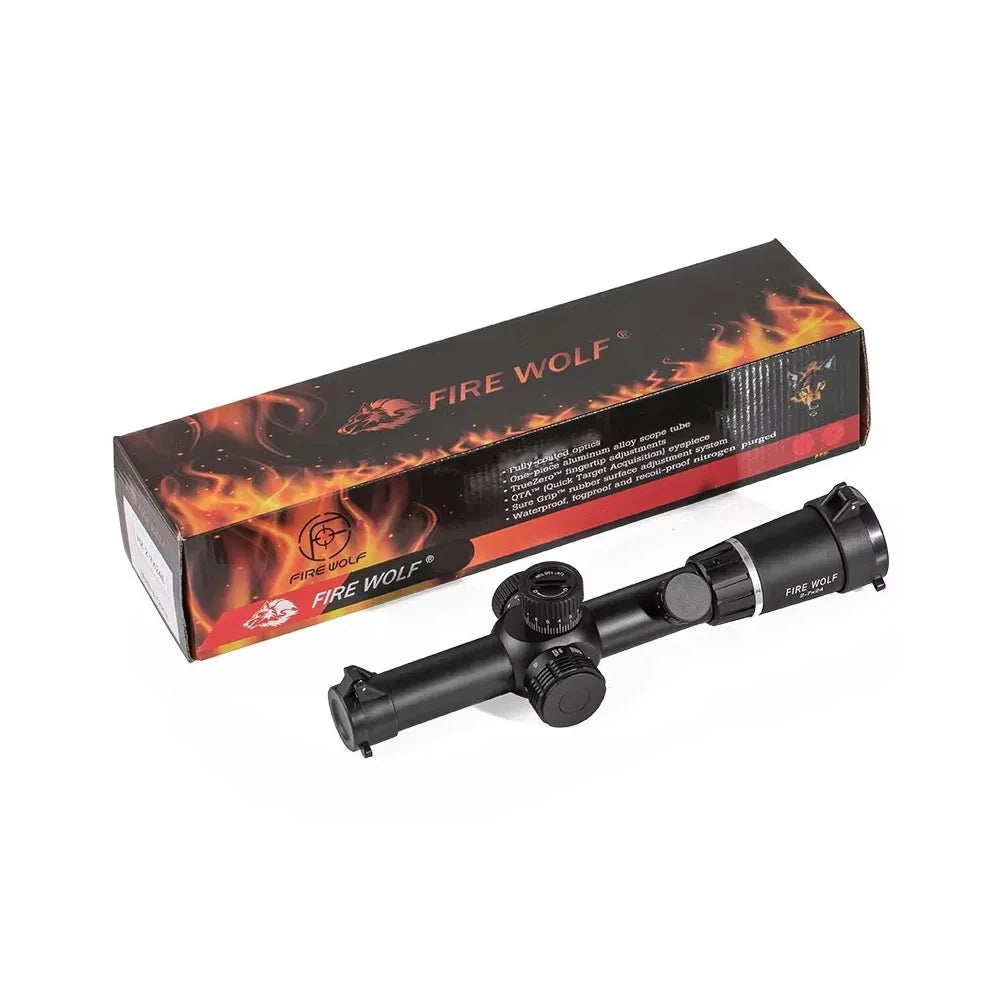 Fire Wolf 2-7X24 Tactical Scope Optical Scope Hunting 11mm 20mm Mounts Hunting Light Sight