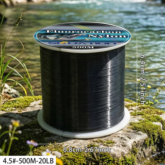 SIUATION Black Nylon Thread 500m Sea Pole Line Hand Pole Line Main Stream Reservoir Fishing Line