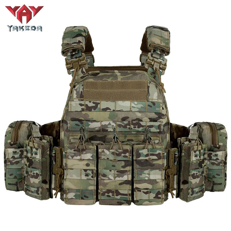 YAKEDA   Quick disassembly training vest, detachable and expandable, comfortable, breathable, wear-resistant and tear resistant