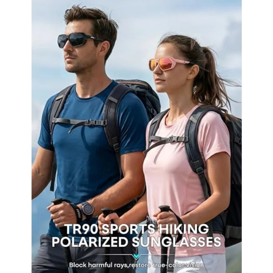ATTCL Sports Polarized Sunglasses for Men: Womens UV400 Protection, Lightweight Wrap Around TR90 Frame for Fishing Golf