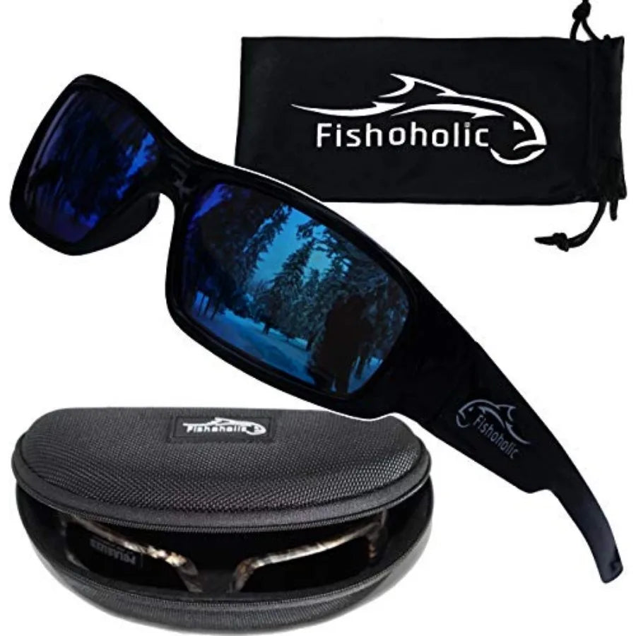 Polarized Fishing Sunglasses UV400 14 Options Fishing Gift with Hard Case and Pouch