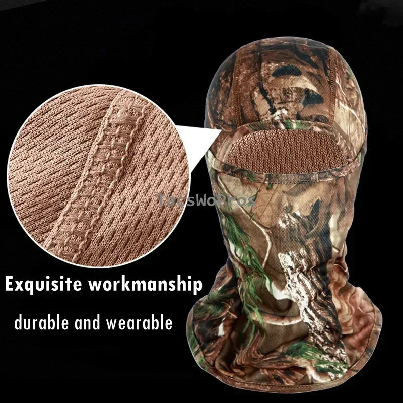 Tactical Camouflage Balaclava Full Face Mask Outdoor Hunting Bicycle Cycling Bandana Neck Gaiter Combat Airsoft Cap
