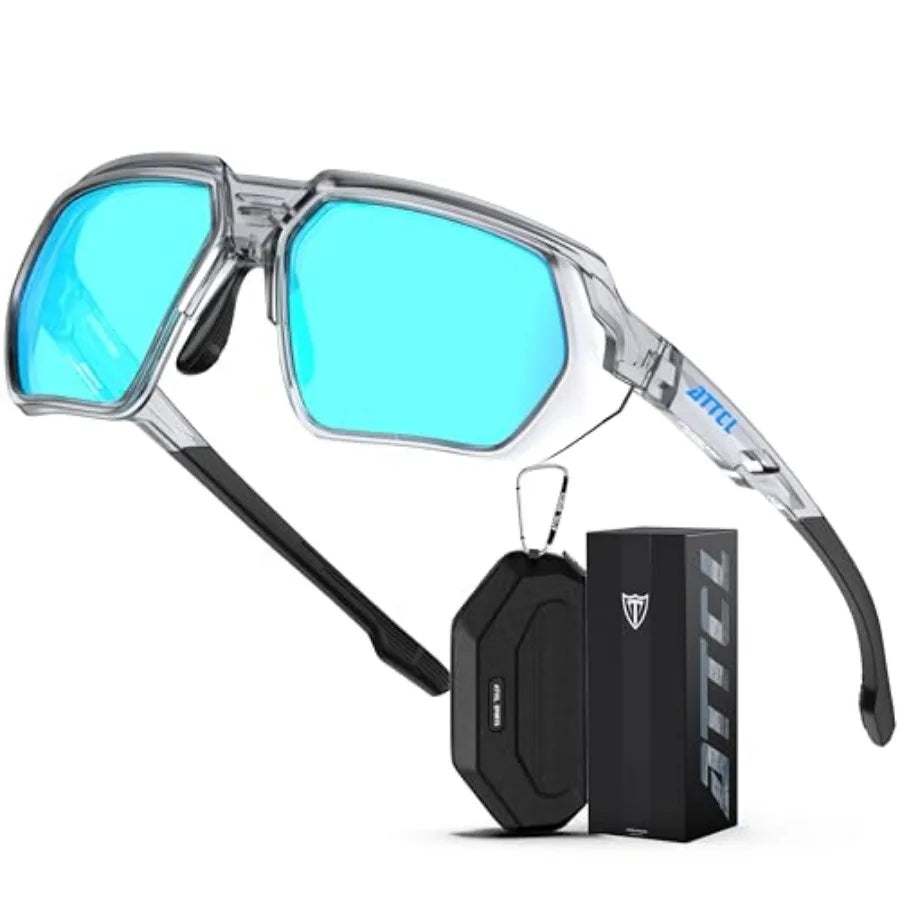 ATTCL Sports Polarized Sunglasses for Men: Womens UV400 Protection, Lightweight Wrap Around TR90 Frame for Fishing Golf