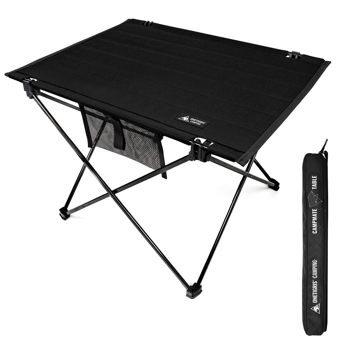 ONETIGRIS Foldable Camping Table, Lightweight Portable Table Sturdy & Quick Setup, Holds Up to 66 lbs, Perfect for Camping, Hiking, Backpacking, Picnic, Beach, Travel