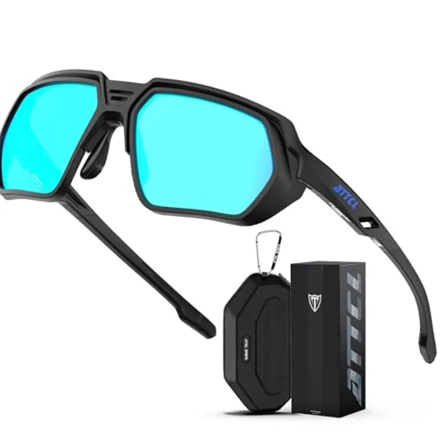 ATTCL Sports Polarized Sunglasses for Men: Womens UV400 Protection, Lightweight Wrap Around TR90 Frame for Fishing Golf