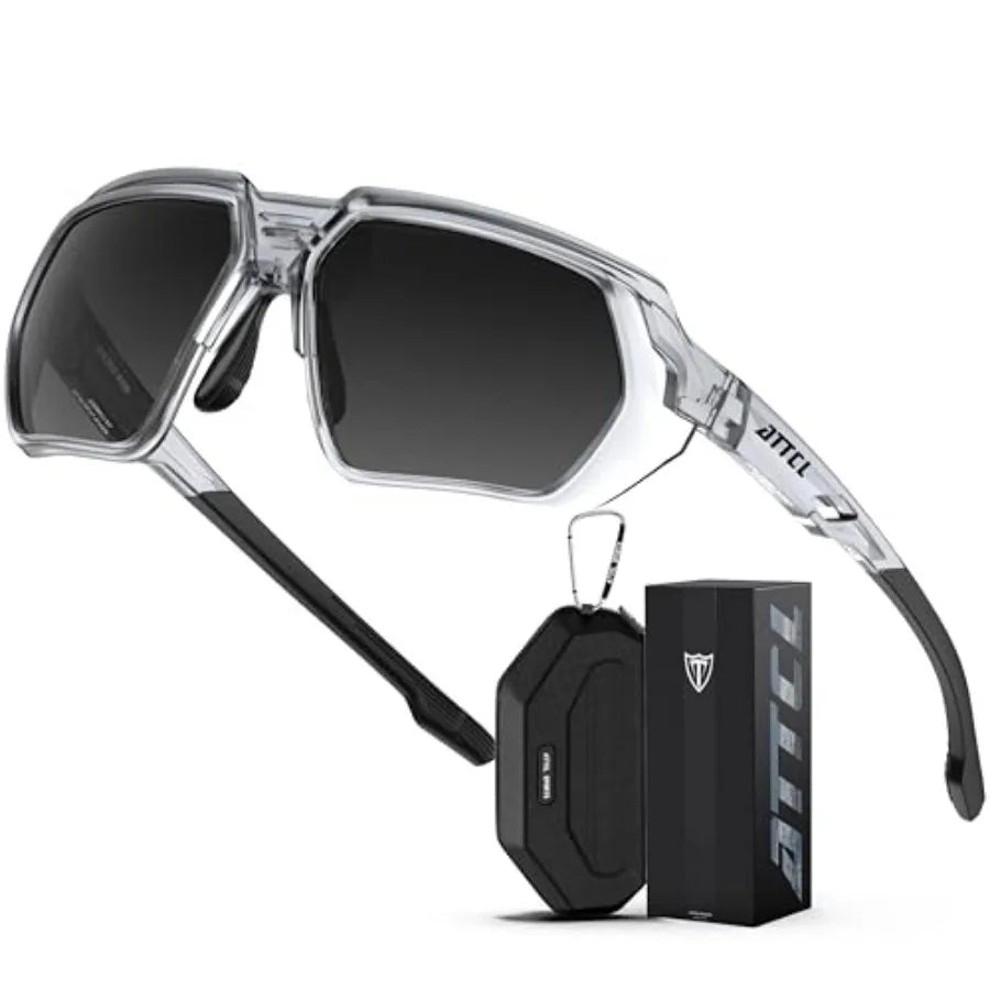 ATTCL Sports Polarized Sunglasses for Men: Womens UV400 Protection, Lightweight Wrap Around TR90 Frame for Fishing Golf