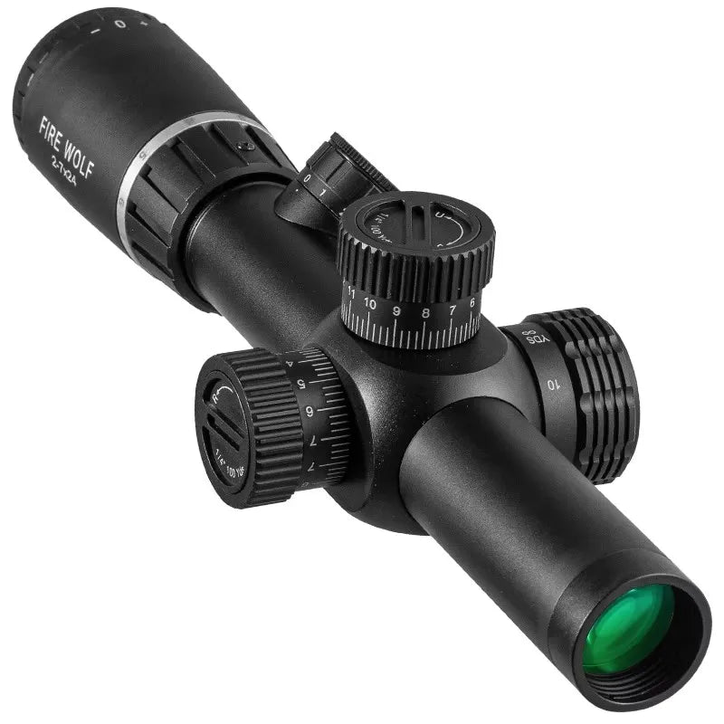 Fire Wolf 2-7X24 Tactical Scope Optical Scope Hunting 11mm 20mm Mounts Hunting Light Sight