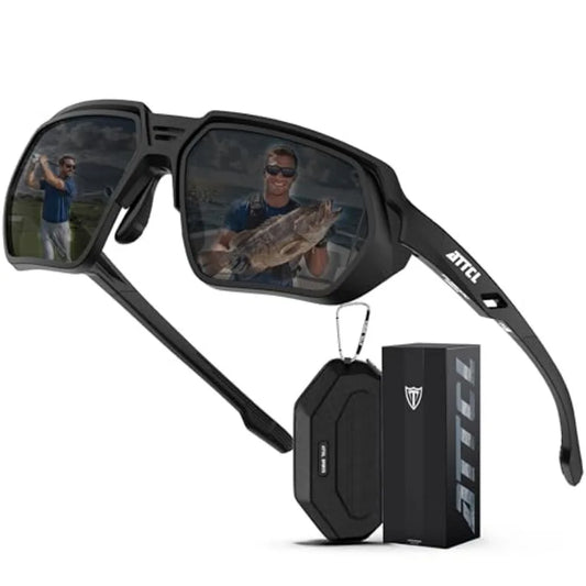 ATTCL Sports Polarized Sunglasses for Men: Womens UV400 Protection, Lightweight Wrap Around TR90 Frame for Fishing Golf