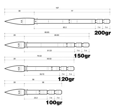 Field Arrow Insert Points 12Pcs Archery Stainless Steel Arrowheads 100-200 Grain Compatible with ID4.2mm Arrow Shafts Durable Target Tip Accessory for Compound Recurve Bow Training & Hunting