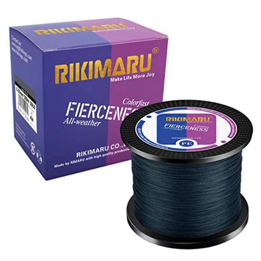 Braided Fishing Line Abrasion Resistant Superline Zero StretchandLow Memory Extra Thin Diameter 327-1094 Yds, 4-180LB